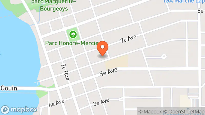 Map showing location of Les Ptits Looks