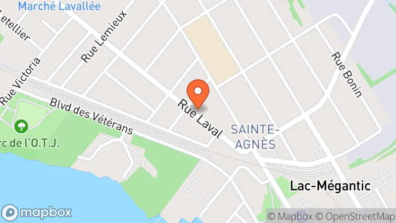Map showing location of Les Trois Demoiselles Friperie