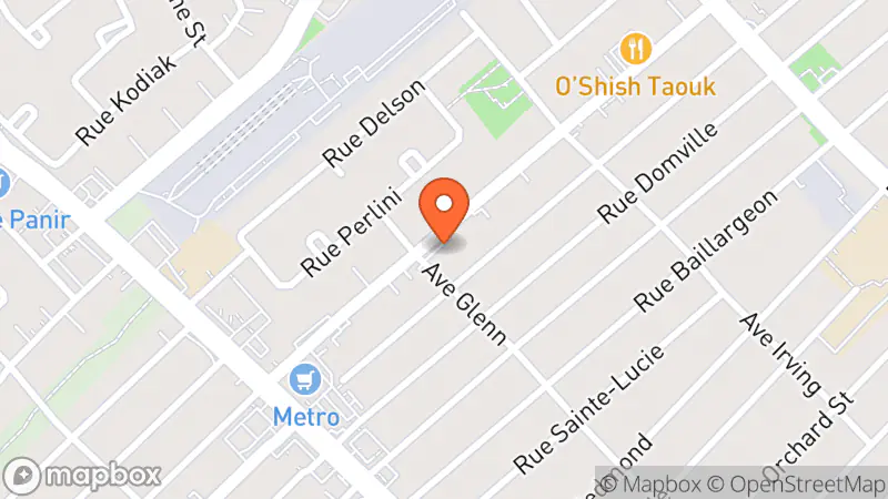 Map showing location of Librairie De La Montee