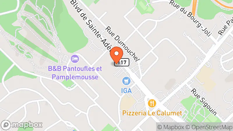 Map showing location of Lili Urbain Friperie De Luxe