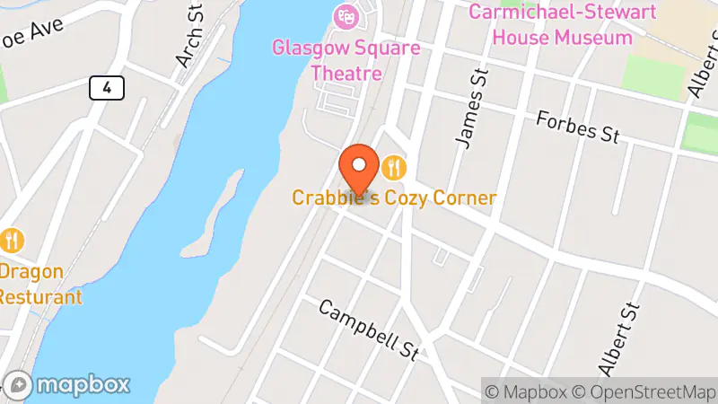 Map showing location of Louis' Good Used Clothing