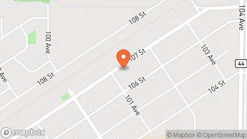 Map showing location of Lou's Pastimes and Treasures Thrift Store