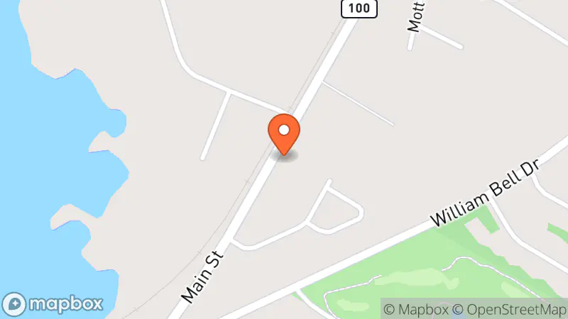 Map showing location of Lucky 13 Thrift