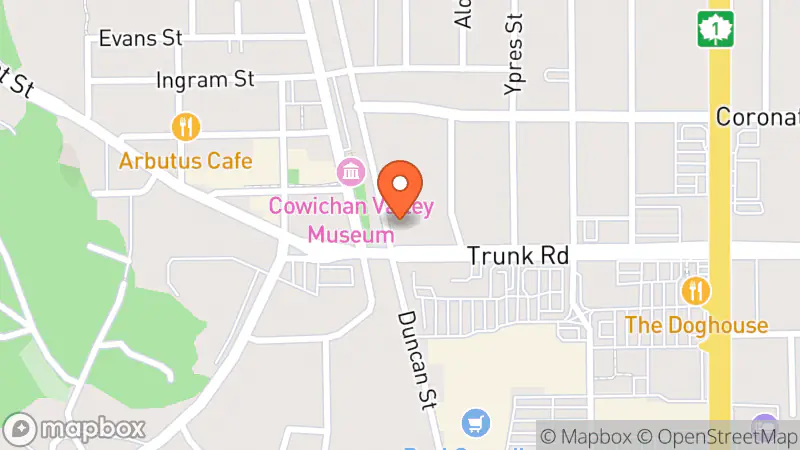 Map showing location of Lulus thrift store second hand vintage