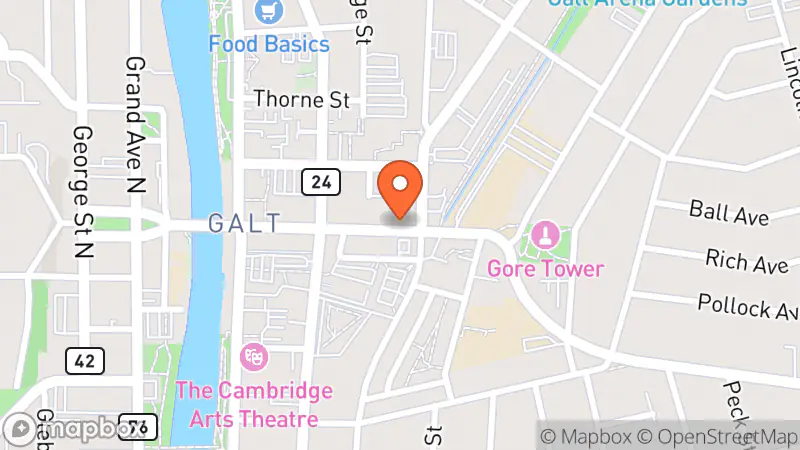 Map showing location of Main Street Pawnbrokers