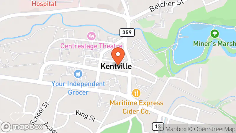 Map showing location of Manders Second Handers