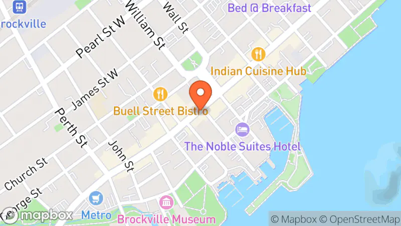 Map showing location of May Court Thrift Shop