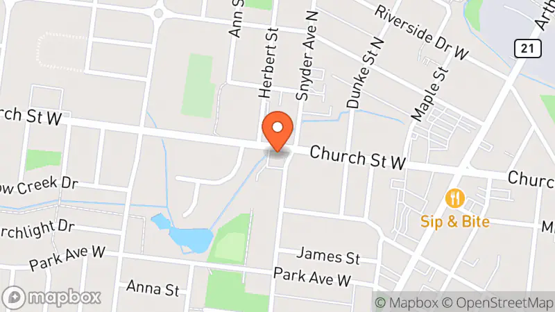 Map showing location of MCC Thrift & Gift