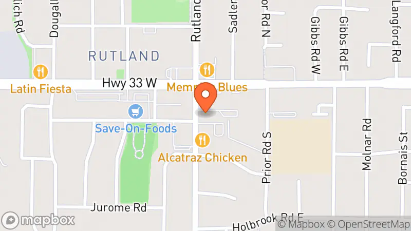 Map showing location of MCC Thrift Shop