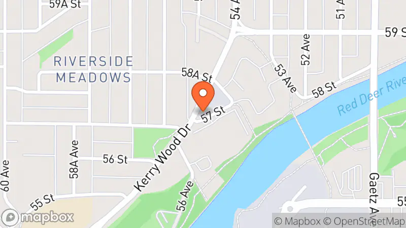 Map showing location of MemoryVille