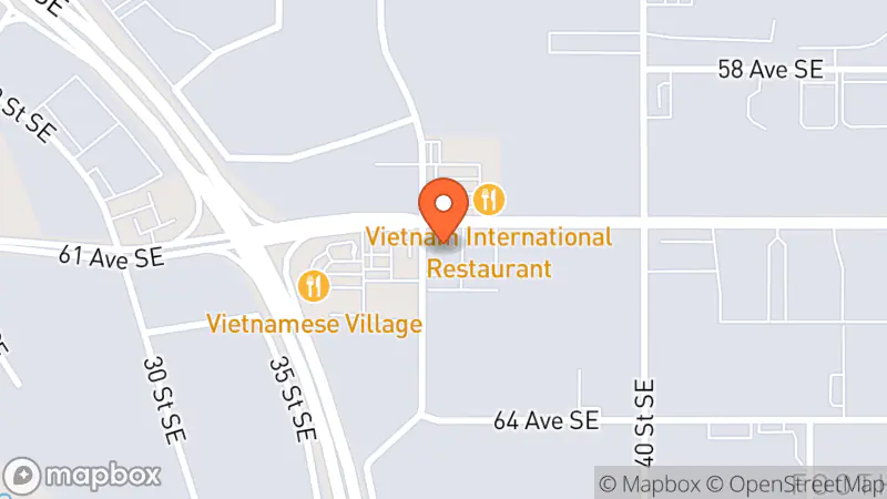 Map showing location of MEOW Charity Thrift Shop