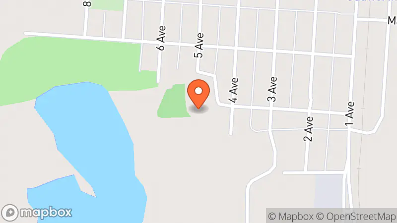 Map showing location of Michael's haven thrift store