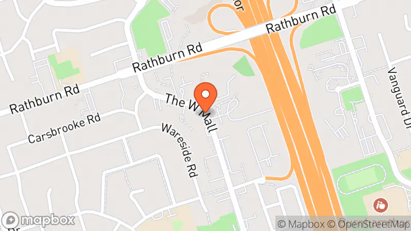 Map showing location of Mother K's Book Store