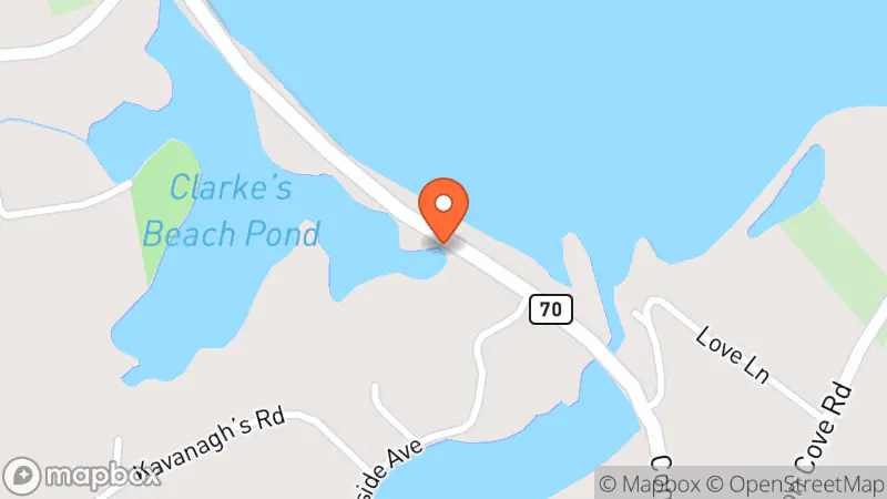 Map showing location of My Friends Thrift Shop
