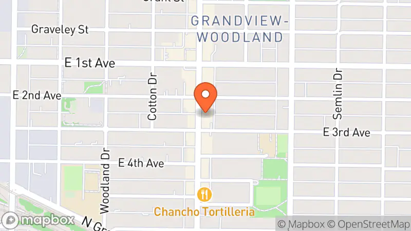 Map showing location of My Sister's Closet