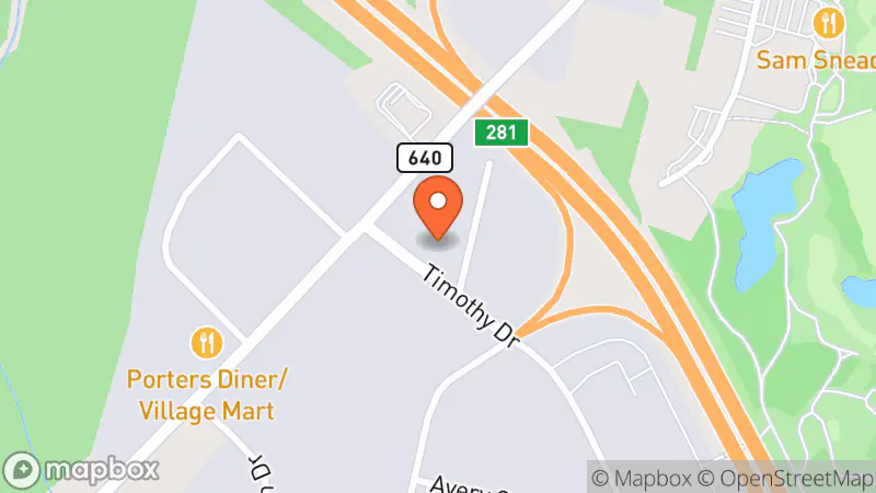 Map showing location of Nana’s Thrift & Collectables