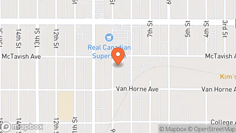 Map showing location of Nearly New Shop