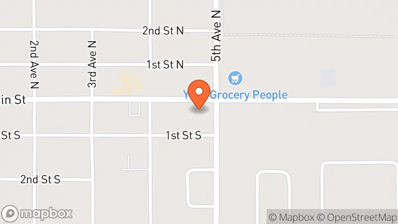 Map showing location of Niverville MCC Thrift Shop