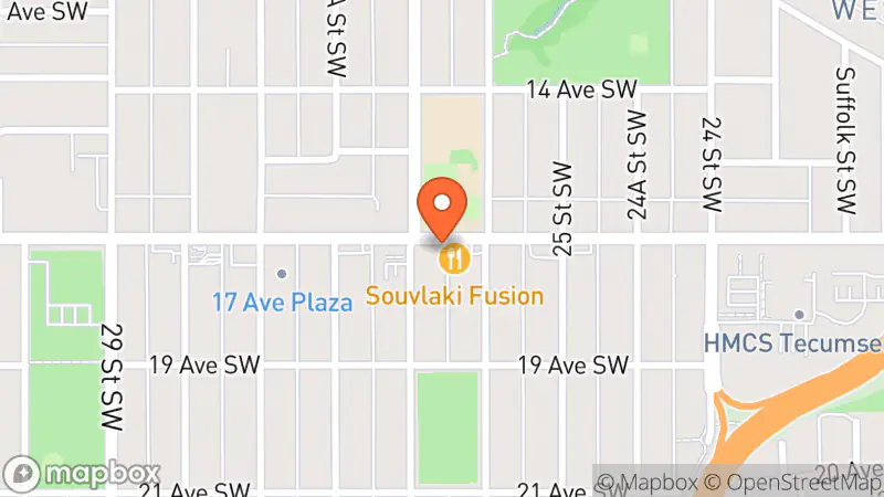 Map showing location of Osman Thrift Store