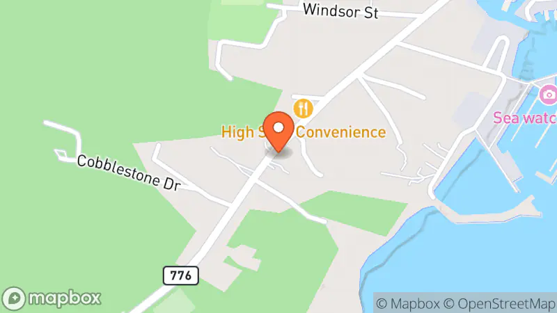 Map showing location of Patty's Book Room