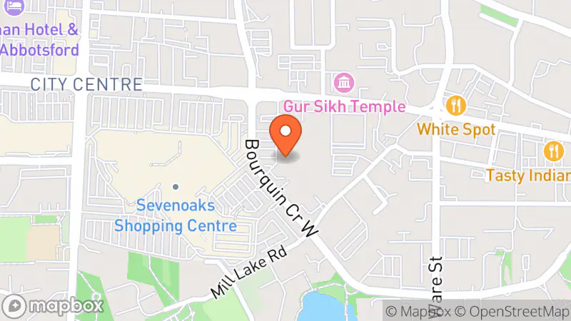 Map showing location of Pawsitive Thrift