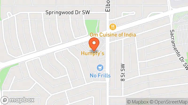 Map showing location of Plato's Closet - Calgary South