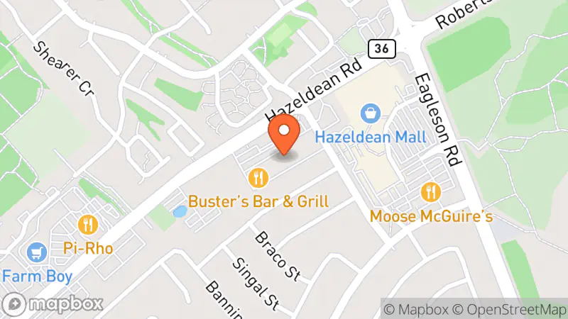 Map showing location of Plato's Closet Hazeldean
