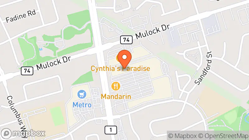 Map showing location of Plato's Closet Newmarket