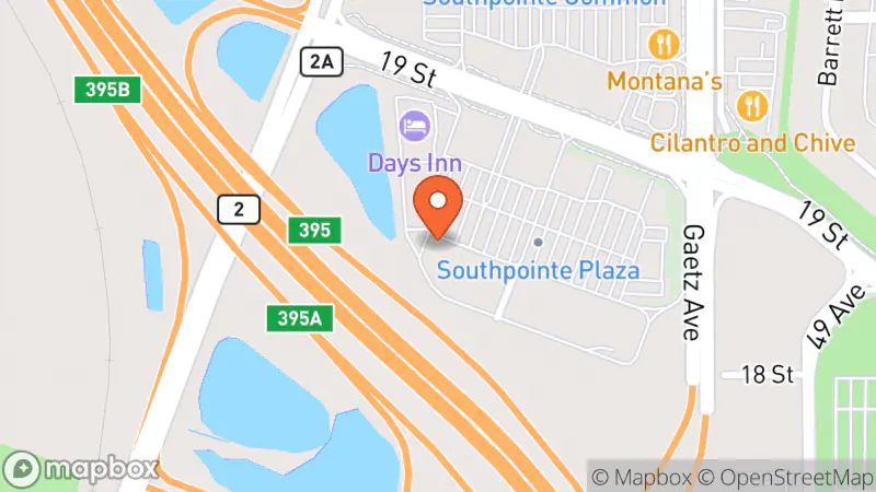 Map showing location of Plato's Closet Red Deer