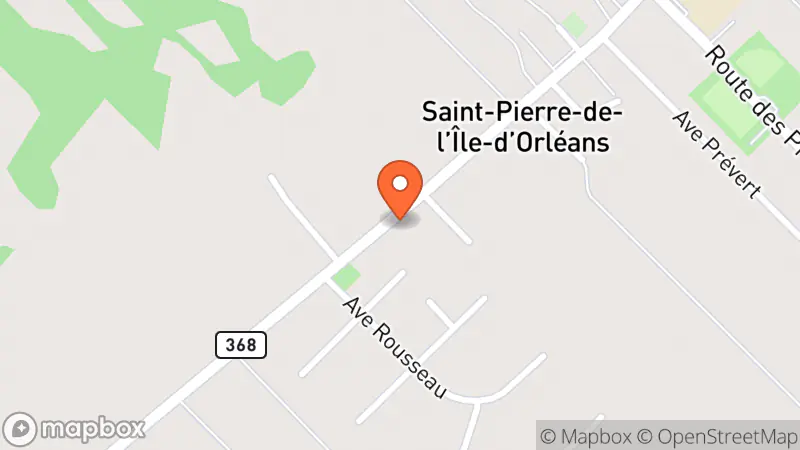 Map showing location of Pétales boutique et friperie