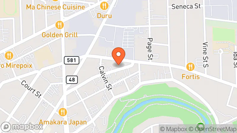 Map showing location of Queenston Street Exchange hawk shop