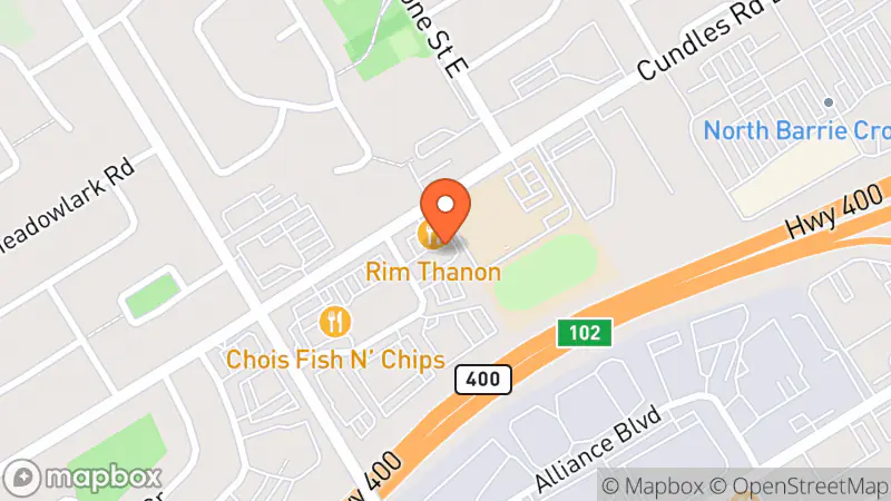 Map showing location of re-Source THRIFT SHOP