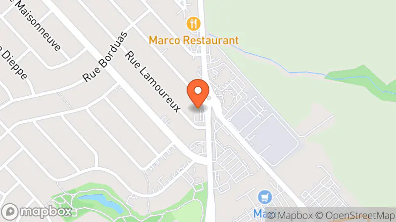Map showing location of Renaissance Don Sainte-Julie