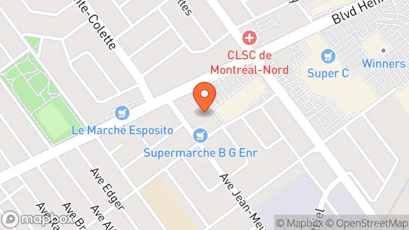 Map showing location of Renaissance Fripe Henri-Bourassa