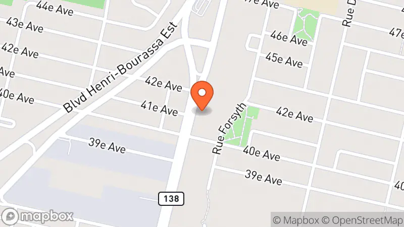 Map showing location of Renaissance Librairie Forsyth