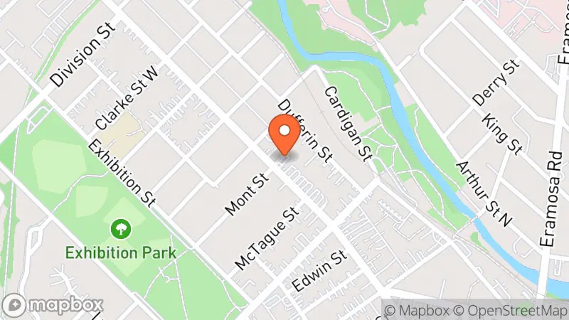 Map showing location of Royal City Littles