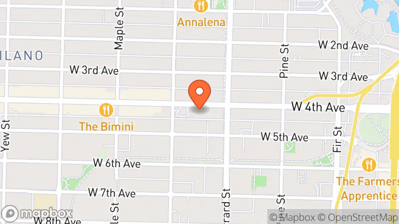 Map showing location of Rummage Community Thrift