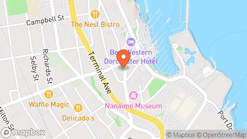 Map showing location of Rumours Vintage Collective