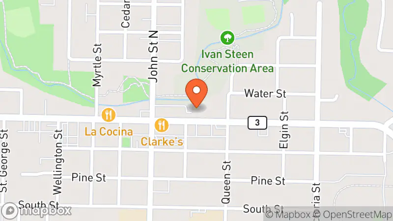 Map showing location of Salem Thrift