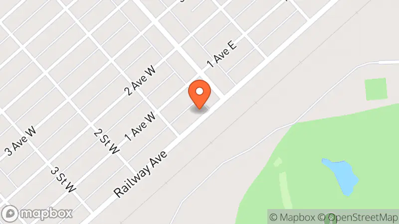 Map showing location of Salvation Army Thrift Shop