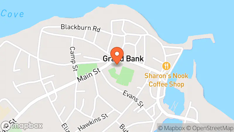 Map showing location of Salvation Army Thrift Store
