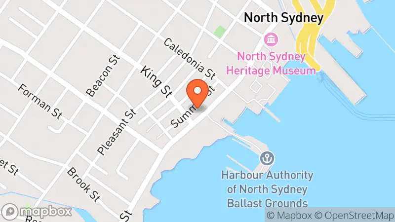 Map showing location of Salvation Army Thrift Store