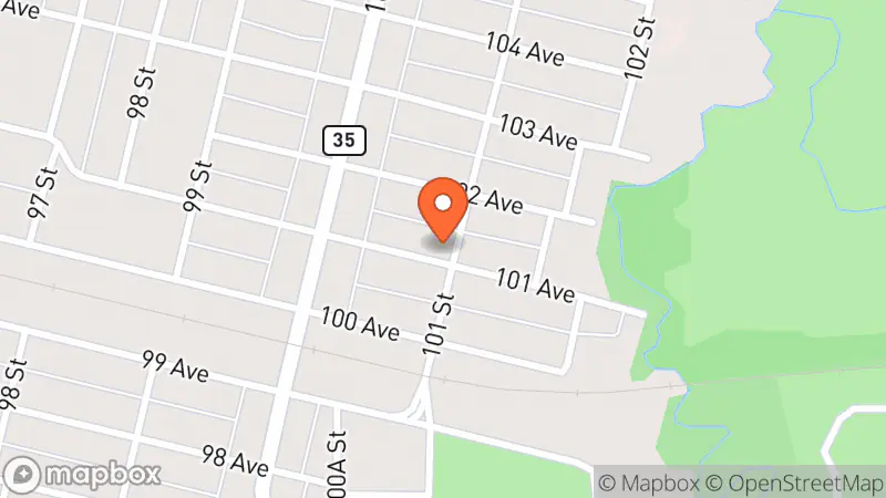 Map showing location of Salvation Army Thrift Store