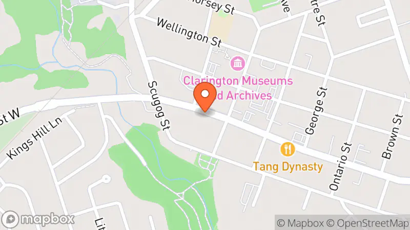 Map showing location of Second Chance Thrift Store