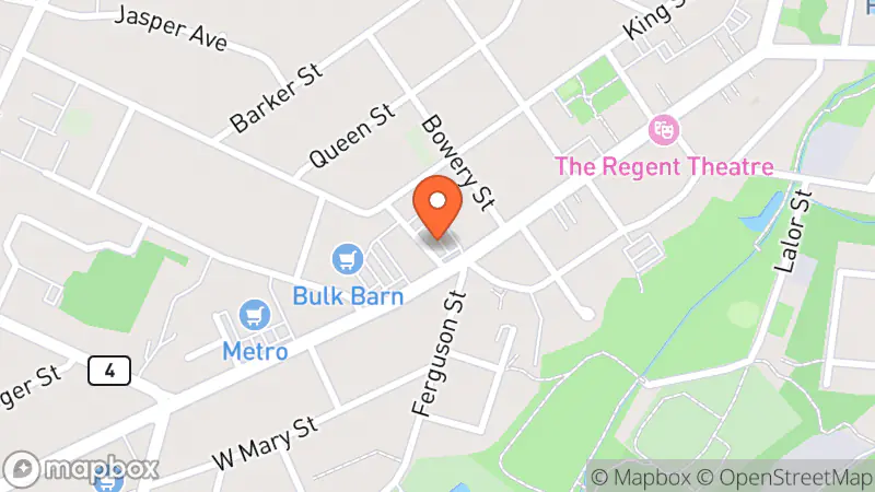 Map showing location of Second Time Around