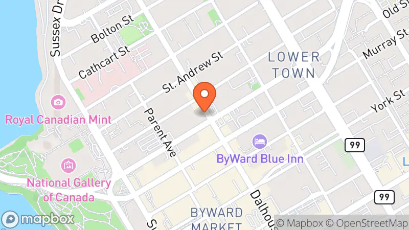 Map showing location of Shop Smart Thrift Store