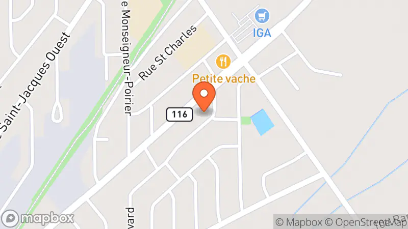 Map showing location of Sincèrement Vôtre