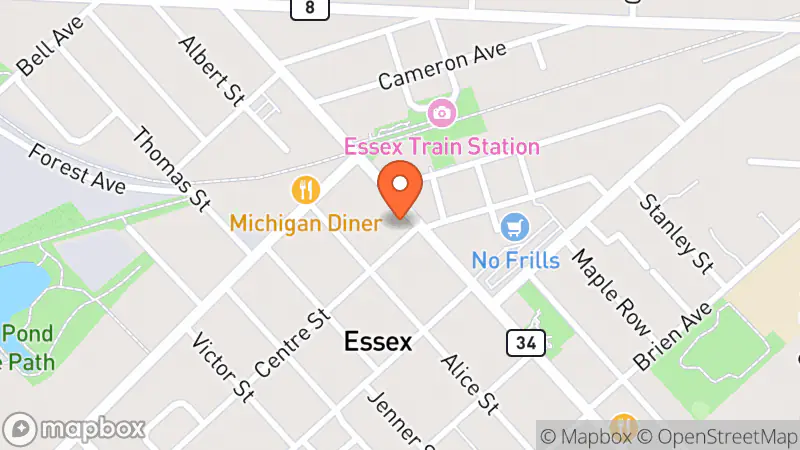 Map showing location of Society of St. Vincent de Paul Society Shoppe