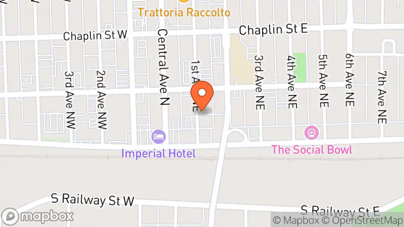 Map showing location of SPCA Bookstore