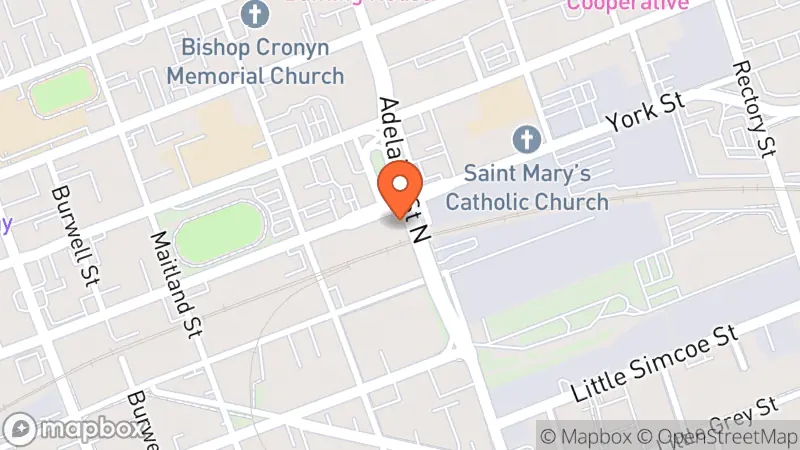 Map showing location of St Vincent de Paul Store